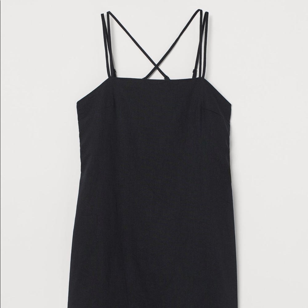 Linen-blend Dress